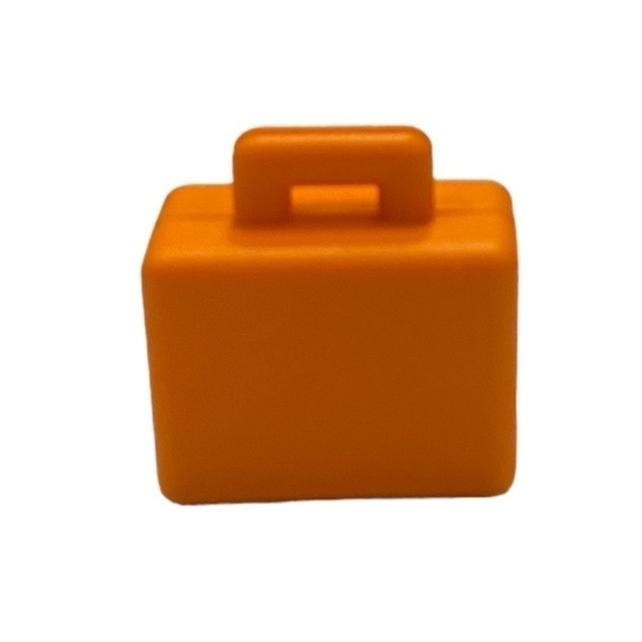Lego Duplo ORANGE SUITCASE CASE BRIEFCASE Home Office Luggage Airport - Picture 6 of 16